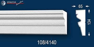 Beschichtete Fassadenstuck Zierleisten Ankara 108