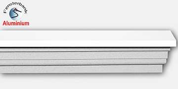 Komplette Alu Außenfensterbänke 124 Komplette Alu Außenfensterbänke 124