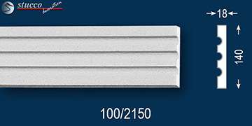 Beschichtete Außenstuck Zierleiste Freetown 100 Beschichtete Außenstuck Zierleiste Freetown 100