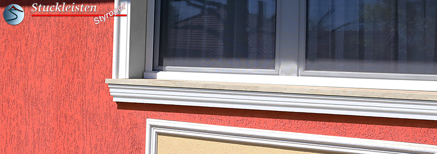 Verzierung von bestehenden Fensterbänken mit einem Stuck Fensterbankprofil