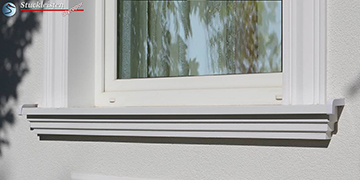 Komplette Alu Fensterbank 105