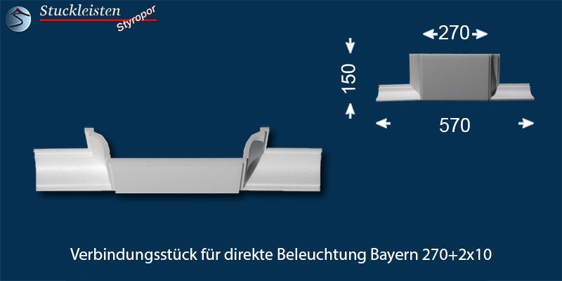 Verbindungsstück für direkte Beleuchtung Bayern 270+2x10