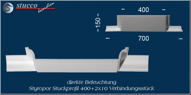 Verbindungsstück für direkte Beleuchtung Bayern 400+2x10