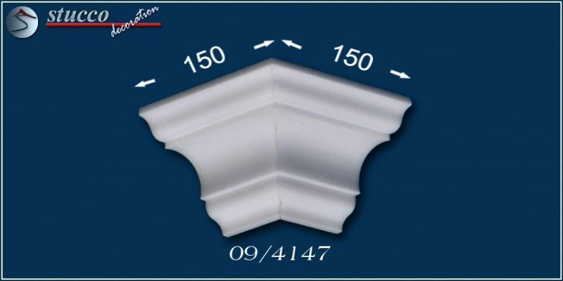 Stuckleisten Frankfurt 09 äußeres Eckelement