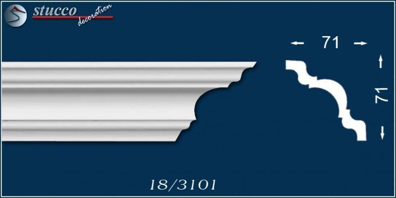 Zierleiste Frankfurt 18 (71 × 71 mm)