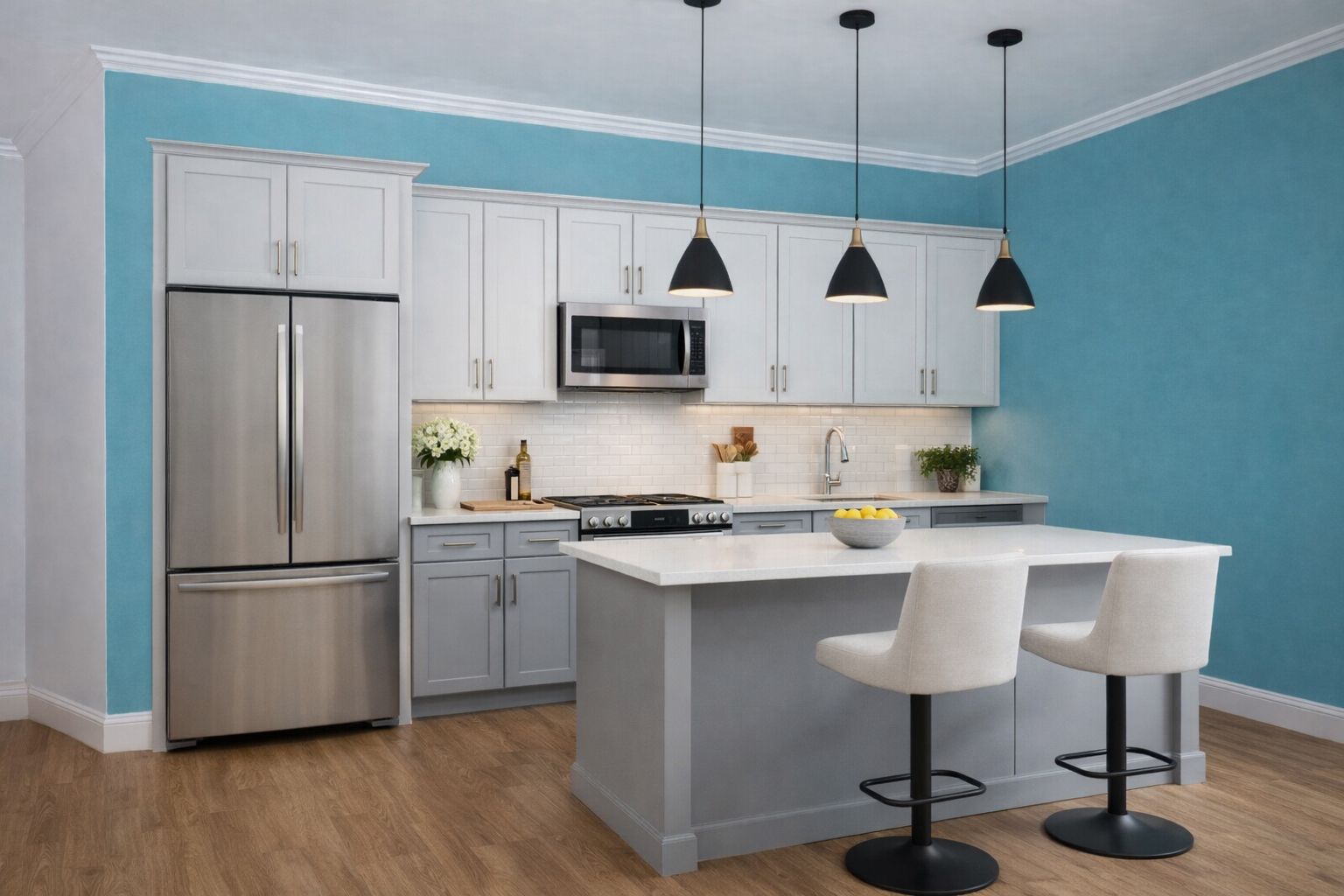 moderne Küche mit Styroproleisten moderne Küche mit Styroproleisten