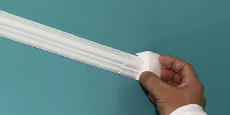 Styropor Deckenleisten und Wandleisten, Zierleisten Nantes 57 Profil Negative