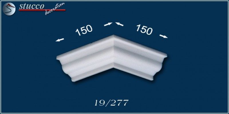 Außeneckelement für Stuckleisten