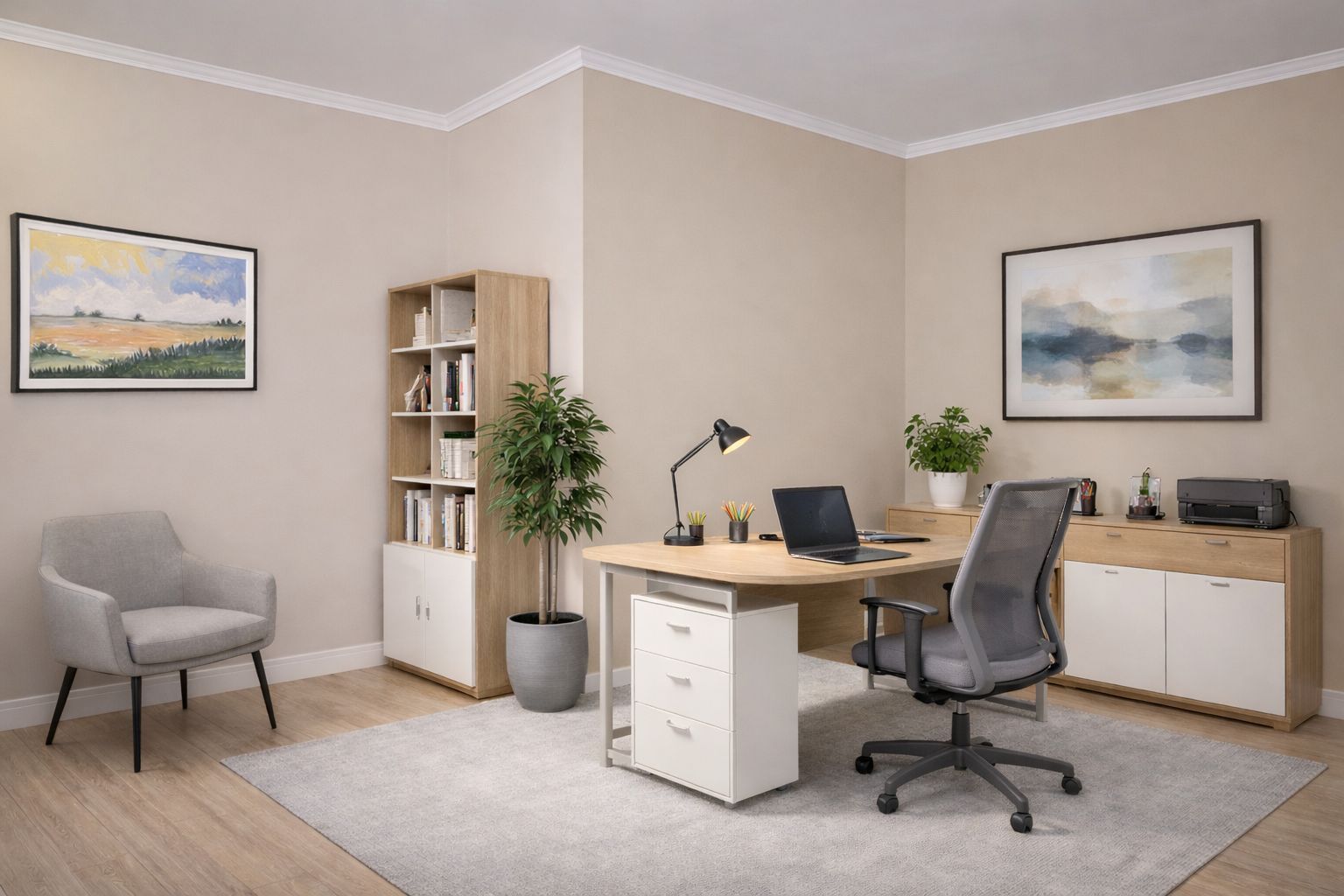 Stuckleiste im Büro oder Homeoffice Stuckleiste im Büro oder Homeoffice