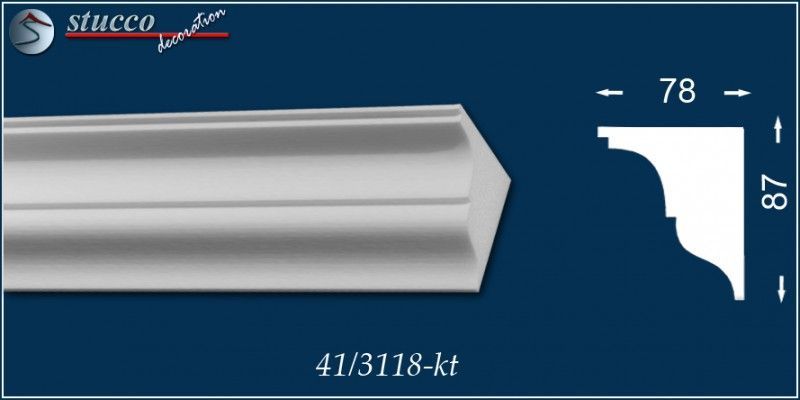 Vorhangleiste zur Stuckleiste Budapest 41