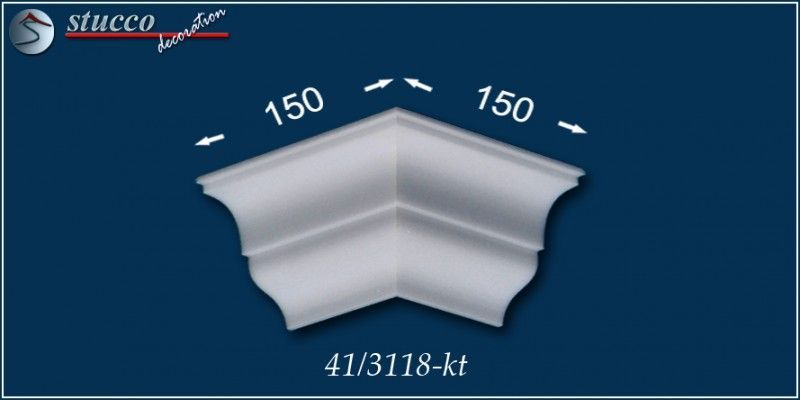 Stuckleisten aus Styropor Budapest 41 äußeres Eckelement