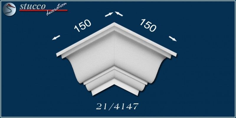 Styropor Stuckleiste Düren 21 äußeres Eckelement Styropor Stuckleiste Düren 21 äußeres Eckelement