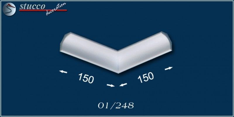 Styroporstuck Monaco 01 inneres Eckelement
