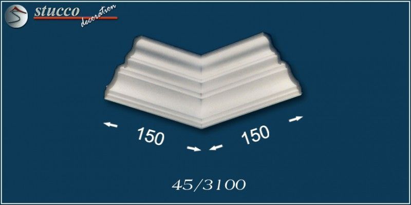 Zierleisten Dublin 45 inneres Eckelement