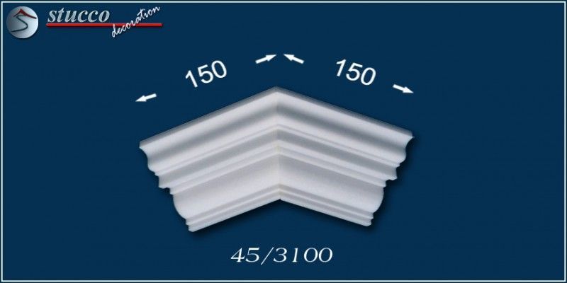 Zierleisten Dublin 45 äußeres Eckelement