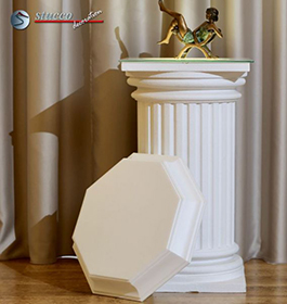 Achteckiger Styropor Lampenkörper für den Einbau von LED Spotlampen