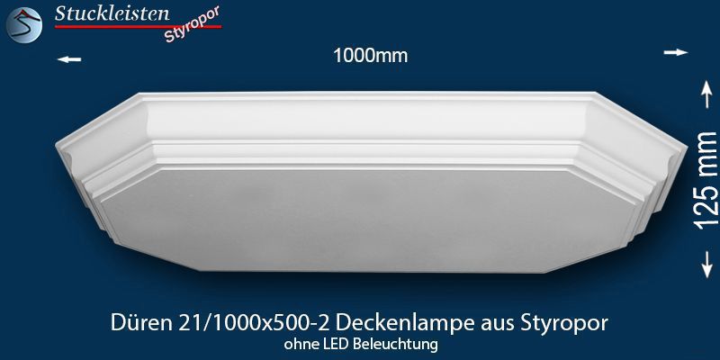 Düren 21-1000x500-2 Deckenlampe ohne LED Beleuchtung