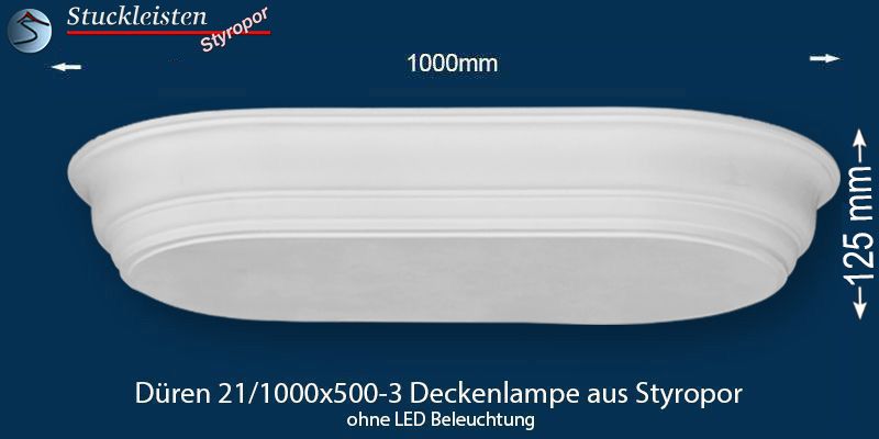 Düren 21-1000x500-3 Deckenlampe ohne LED Beleuchtung