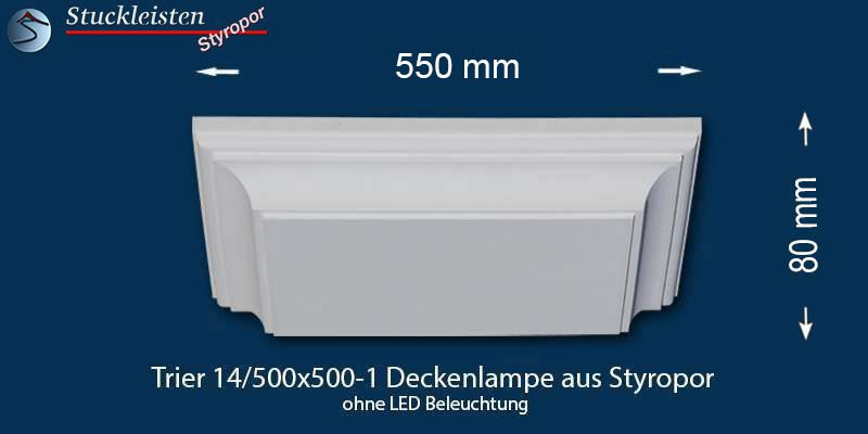 Trier 14-500x500-1 Deckenlampe ohne LED Beleuchtung