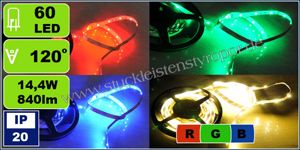 Indirekte Beleuchtung mit 5050 SMD RGB LED Strip – mehrfarbig