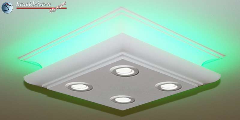 LED Deckenbeleuchtung Augsburg 304/205 Design Lampen mit LED Spots und RGB LED Strip