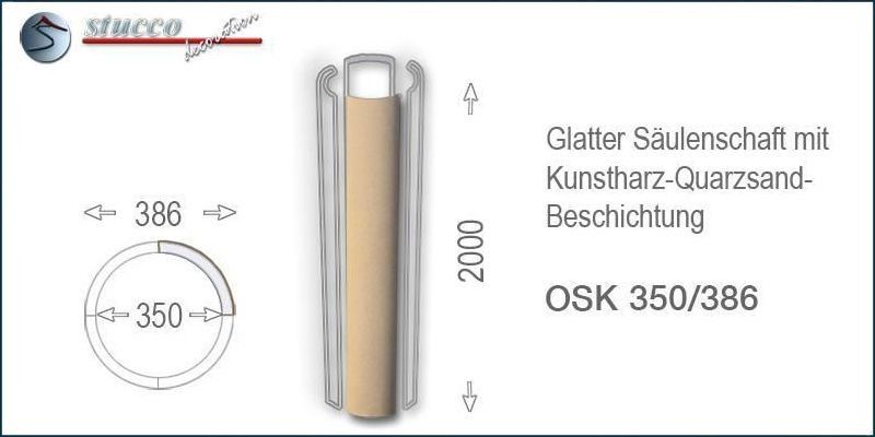 Glatter Säulenschaft mit Beschichtung OSK 350/386