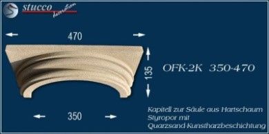 Säulenkapitell mit Beschichtung OFK-2K 350/470