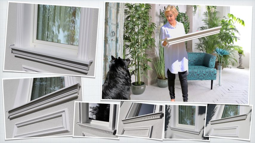 Fassadengestaltung mit Fensterbänken