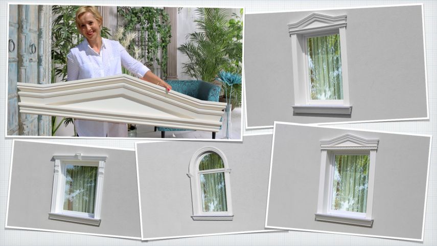Fensterumrandungen mit Fassadenprofilen