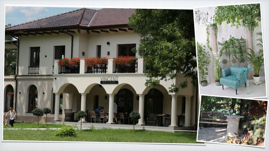 Gestaltung der Fassade mit Säulen