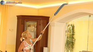 Styroporleiste mit Reflektorleiste, LED Strip und Plexistreifen