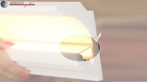 Indirekte Beleuchtung mit Plexistreifen