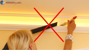 Reinigung der indirekten Beleuchtung ohne Plexistreifen