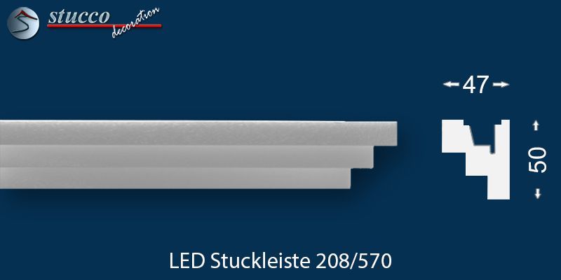 LED Wandleiste Erfurt 208 für indirekte Beleuchtung