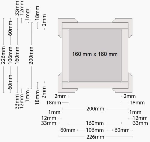 Styropor Säulenschaftelemente zur Verkleidung von Vierkantsäulen