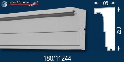 LED Stuck stoßfestes Fassadenprofil für Außen Wolfsburg 180