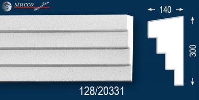 Stoßfest beschichtetes Gurtgesims Stuttgart 128