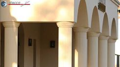 Dekosäulen Ideen mit stoßfester Styroporstuck Säulenverkleidung