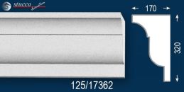 Stoßfest beschichtetes Gesims Styropor Köln 125 Stoßfest beschichtetes Gesims Styropor Köln 125