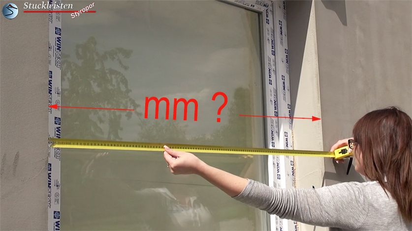 Breite der Fensterlaibung abmessen