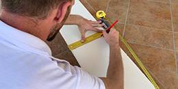 Laibungsbreite auf das Laibungsprofil markieren