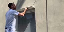 Überprüfen, ob das zugeschnittene Laibungsprofil pass