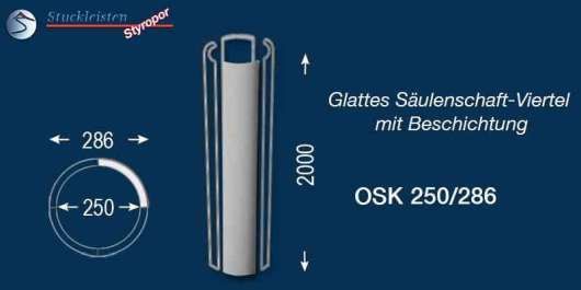 Säule aus Hartschaum mit Beschichtung OSK 250/286