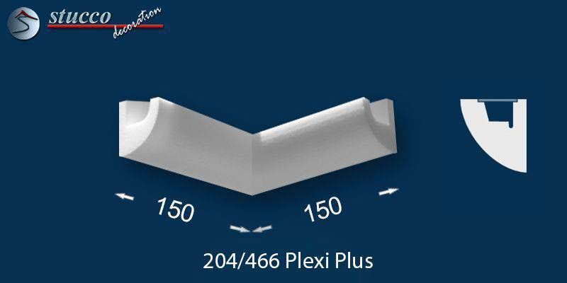 Innenecke zur LED Stuckleiste für indirekte Beleuchtung München 204 PLEXI PLUS Innenecke zur LED Stuckleiste für indirekte Beleuchtung München 204 PLEXI PLUS