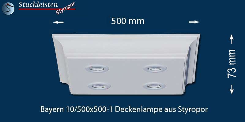 Bayern 10/500x500-1 Styropor Deckenlampe Bayern 10/500x500-1 Styropor Deckenlampe