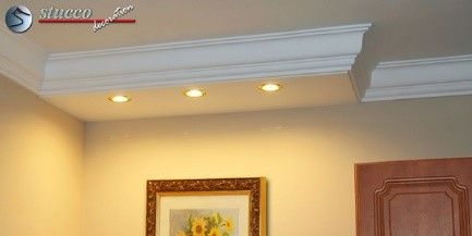 LED Deckenleuchte Stuck Düren 400+21 - L-Profil mit geradem Endstück und anschließender Zierleiste Düren 21 LED Deckenleuchte Stuck Düren 400+21 - L-Profil mit geradem Endstück und anschließender Zierleiste Düren 21