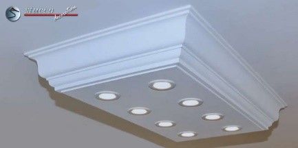 LED Deckenlampe Düren 21/1000x500-1 mit LED Spots LED Deckenlampe Düren 21/1000x500-1 mit LED Spots