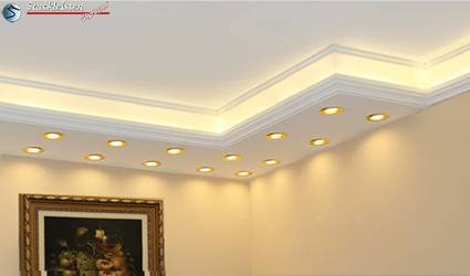 LED Wandbeleuchtung mit Styroporleisten