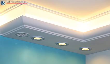 Stuckleisten für indirekte und direkte Beleuchtung