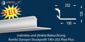 Lichtleiste für Kombi Beleuchtung Essen 190+202 PLEXI PLUS